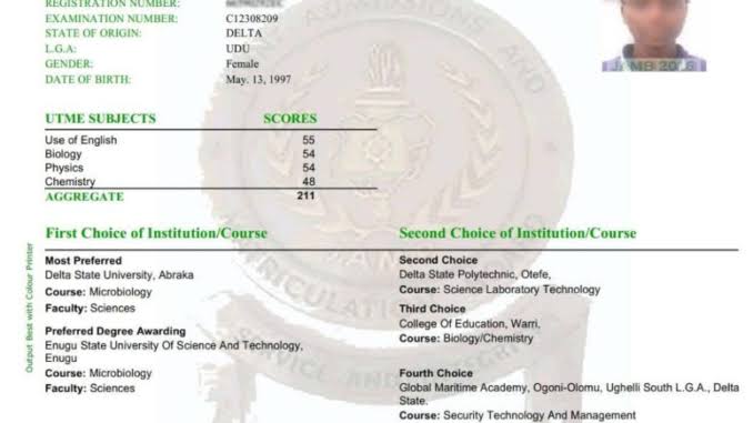 Jamb slip with change of institution 